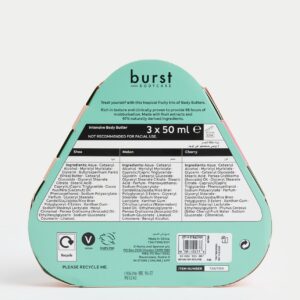 Burst bodycare Shea Melon & Cherry Body Butter Trio